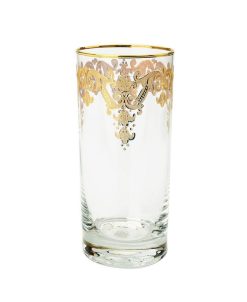 Classic Touch Mblers With 24k Gold Artwork - Set Of 6