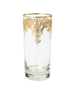 Classic Touch Mblers With 24k Gold Artwork - Set Of 6
