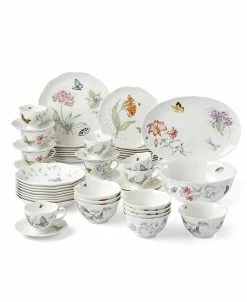 Lenox Butterfly Meadow 50-PC Dinnerware Set, Created For Macy's, Service For 8