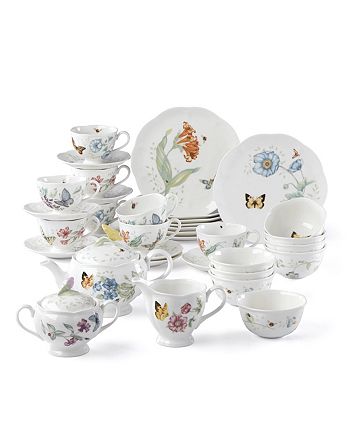 Butterfly Meadow 37 Piece Tea/Dessert Set, Created For Macy's Lenox Butterfly Meadow 37 Piece Tea/Dessert Set, Created For Macy's -VilleroyBoch shop 15330646 fpx 1