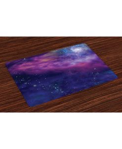 Ambesonne Outer Space Place Mats, Set Of 4