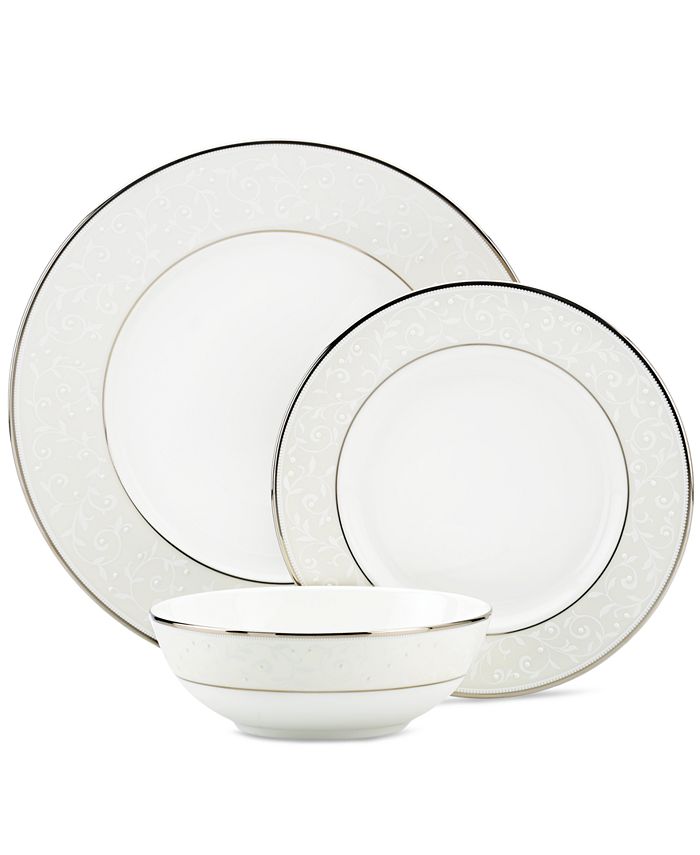 Dinnerware, Opal Innocence 3-Piece Place Setting Lenox Dinnerware, Opal Innocence 3-Piece Place Setting -VilleroyBoch shop