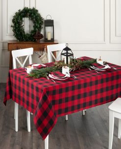 Elrene Farmhouse Living Buffalo Check Tablecloth - 60x 102