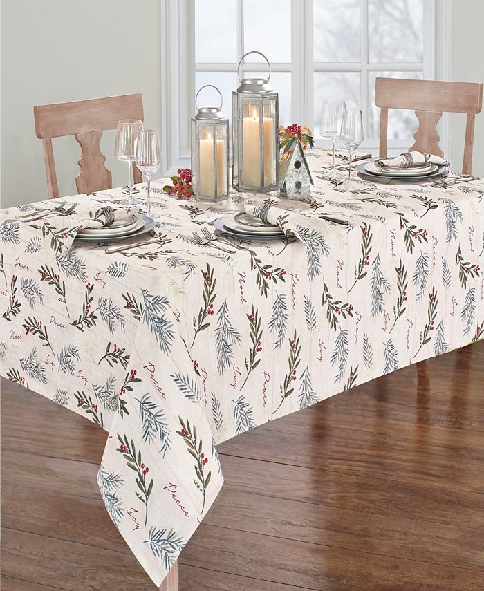 Holiday Tree Trimmings Tablecloth - 60 X 120 Elrene Holiday Tree Trimmings Tablecloth - 60 X 120 -VilleroyBoch shop