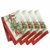 Elrene Holly Traditions Holiday Napkins, Set Of 4