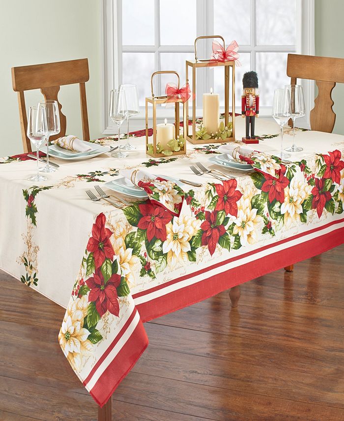 Elrene Red And White Poinsettias Collection 3 Elrene Red And White Poinsettias Collection