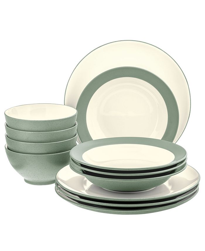 Colorwave Coupe 12-Piece Dinnerware Set, Service For 4, Created For Macy's Noritake Colorwave Coupe 12-Piece Dinnerware Set, Service For 4, Created For Macy's -VilleroyBoch shop