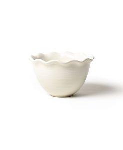 Coton Colors By Laura Johnson Signature White 9 Ruffle Bowl