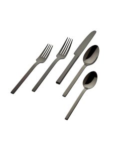 Godinger 18/0 Atlas Mirro Black 20-PC Flatware Set, Service For 4