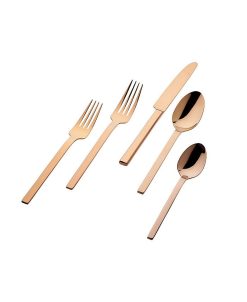 Godinger 18/0 Atlas Mirror Copper 20-PC Flatware Set, Service For 4