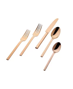 Godinger 18/0 Atlas Mirror Copper 20-PC Flatware Set, Service For 4