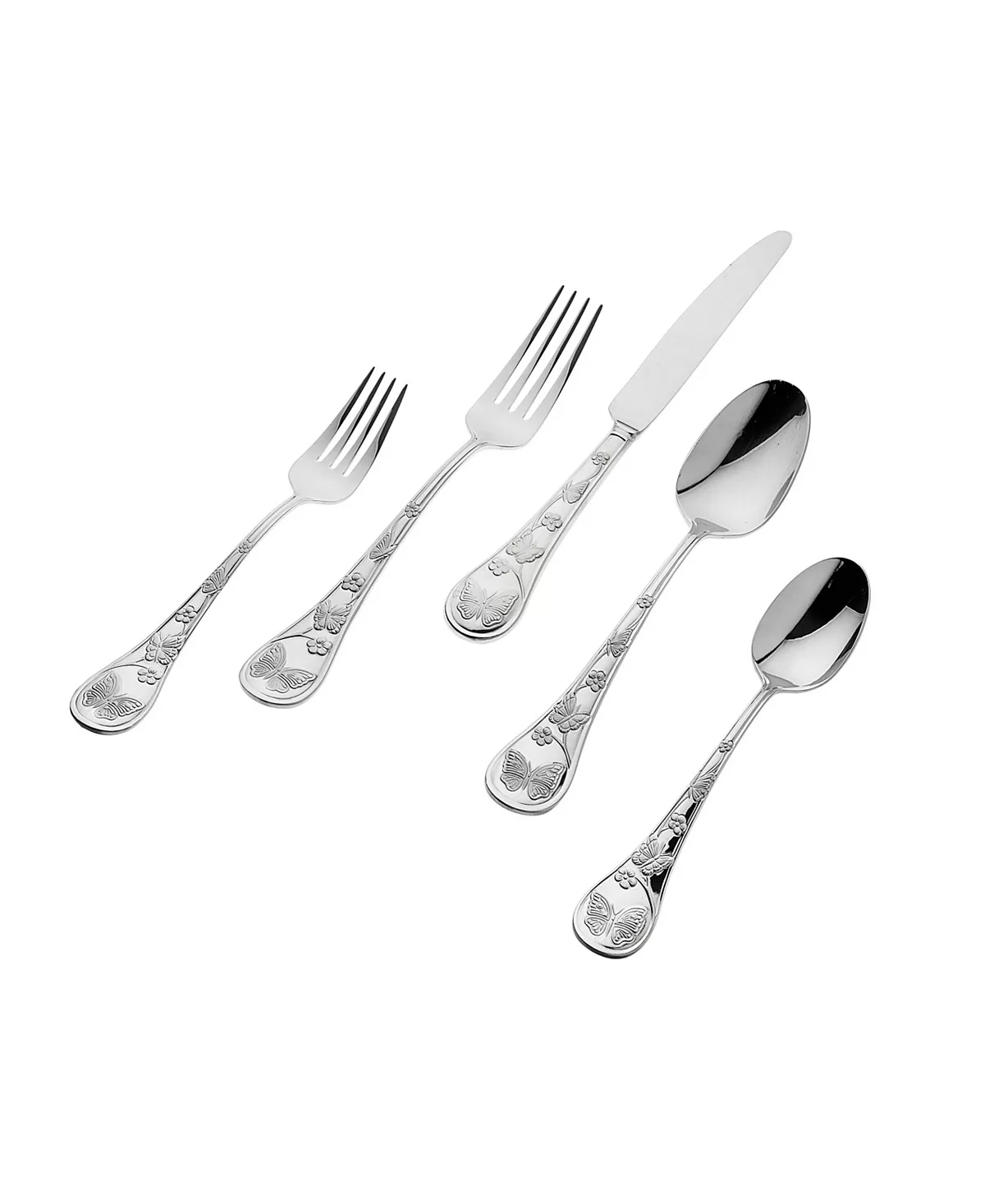18/10 Butterfly Sandblast 20-PC Flatware Set, Service For 4 Godinger 18/10 Butterfly Sandblast 20-PC Flatware Set, Service For 4 -VilleroyBoch shop