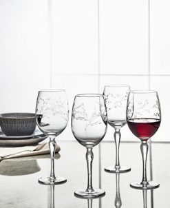 Hotel Collection Etched Floral Wine Glasses, Set Of 4, Created For Macy's -VilleroyBoch shop 16023169 fpx