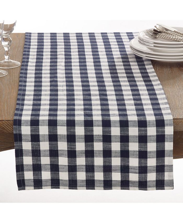 Gingham Design Runner Saro Lifestyle Gingham Design Runner -VilleroyBoch shop
