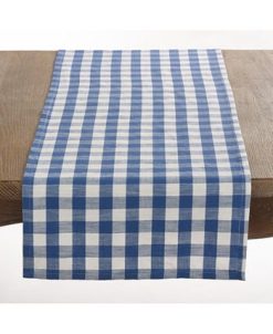 Saro Lifestyle Gingham Design Runner 6 Saro Lifestyle Gingham Design Runner -VilleroyBoch shop 16073125 fpx