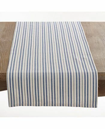 Saro Lifestyle Dauphine Collection Striped Design Table Runner - Image 2