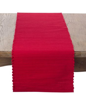 Saro Lifestyle Cotton Mattor Ribbed Table Runner 4 Saro Lifestyle Cotton Mattor Ribbed Table Runner - Image 2