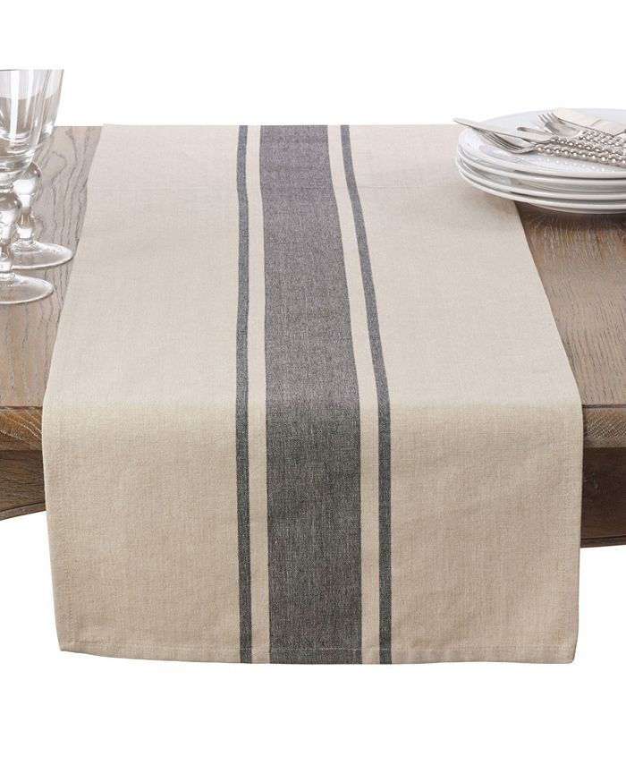 Banded Design Table Runner Saro Lifestyle Banded Design Table Runner -VilleroyBoch shop
