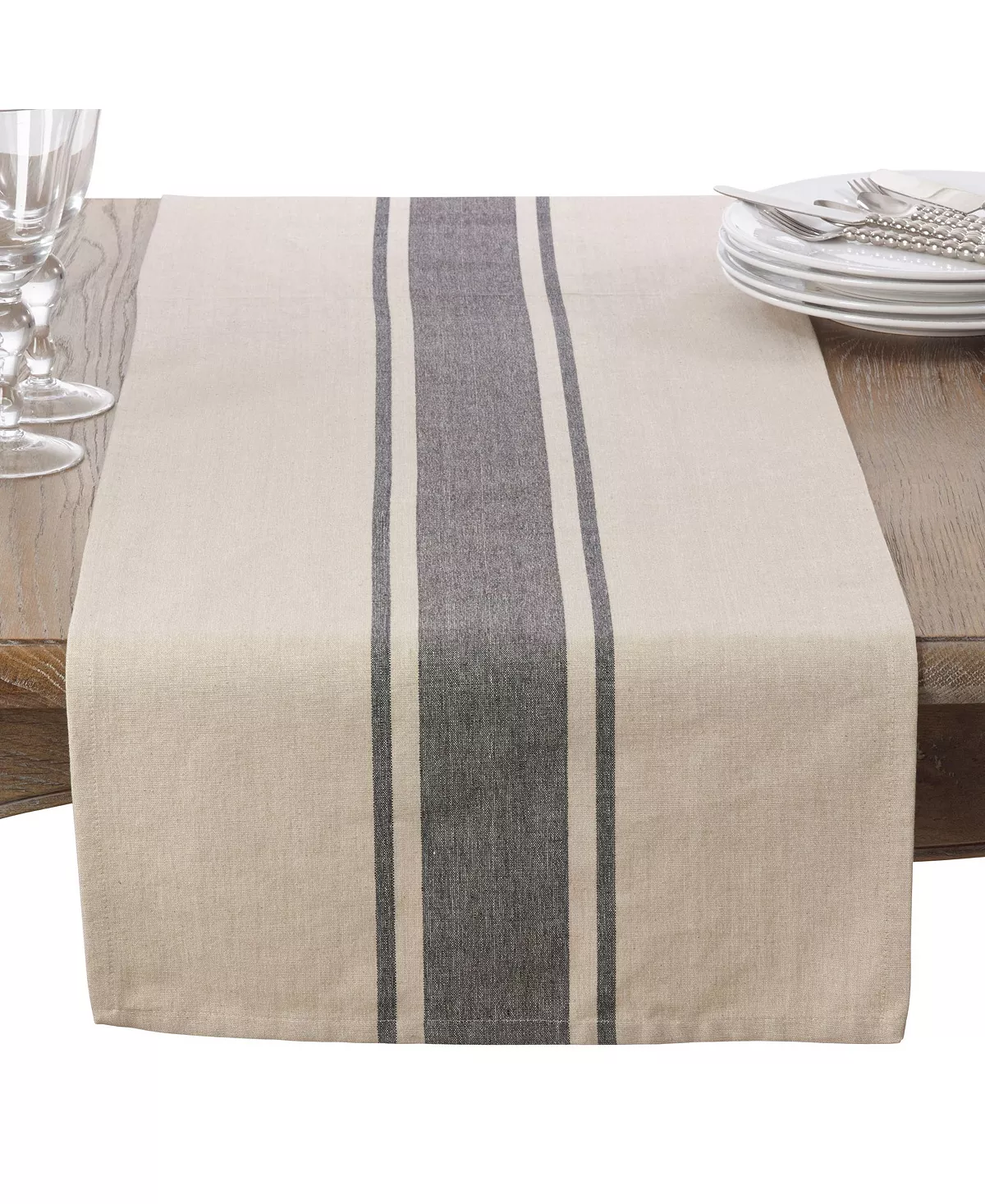 Banded Design Table Runner Saro Lifestyle Banded Design Table Runner -VilleroyBoch shop