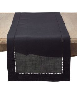 Saro Lifestyle Classic Hemstitch Border Table Runner, 16 X 90