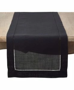 Saro Lifestyle Classic Hemstitch Border Table Runner, 16 X 90