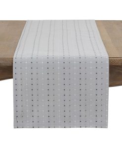 Saro Lifestyle Quare Stitched Tablecloth