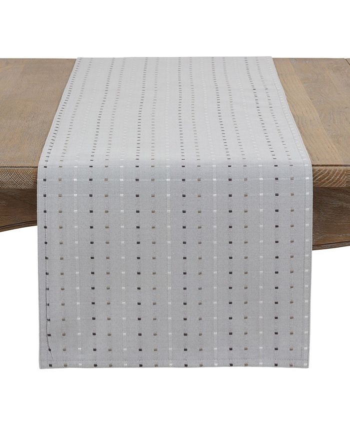 Saro Lifestyle Quare Stitched Tablecloth 3 Saro Lifestyle Quare Stitched Tablecloth
