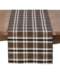 Saro Lifestyle Plaid Woven Water Hyacinth Placemat Set Of 4