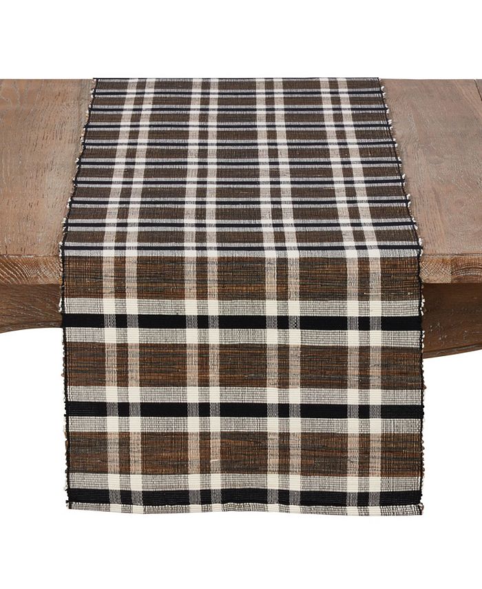 Saro Lifestyle Plaid Woven Water Hyacinth Placemat Set Of 4 3 Saro Lifestyle Plaid Woven Water Hyacinth Placemat Set Of 4