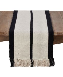 Saro Lifestyle 100% Cotton Runner With Heavy Rug Design