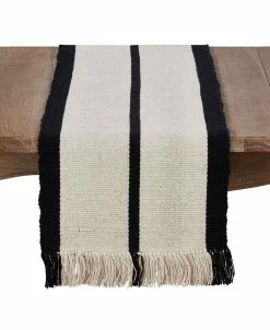 Saro Lifestyle 100% Cotton Runner With Heavy Rug Design