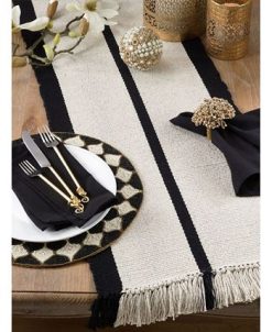 Saro Lifestyle 100% Cotton Runner With Heavy Rug Design -VilleroyBoch shop 16073961 fpx