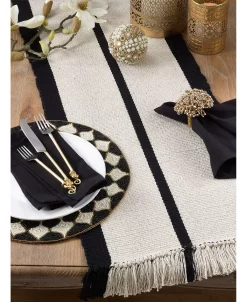 Saro Lifestyle 100% Cotton Runner With Heavy Rug Design -VilleroyBoch shop 16073961 fpx