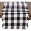 Saro Lifestyle Cotton Runner With Buffalo Plaid And Fringe Design, 16 X 72 2 Saro Lifestyle Cotton Runner With Buffalo Plaid And Fringe Design, 16 X 72 -VilleroyBoch shop 16074007 fpx