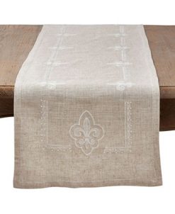 Saro Lifestyle Embroidered Runner With Fleur-De-Lis Design 16 Saro Lifestyle Embroidered Runner With Fleur-De-Lis Design -VilleroyBoch shop 16074043 fpx
