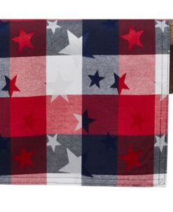 Saro Lifestyle Checkered Tablecloth With Stars Design 4 Saro Lifestyle Checkered Tablecloth With Stars Design -VilleroyBoch shop 16074300 fpx