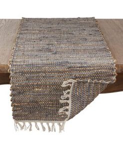 Saro Lifestyle Fringed Chindi Table Runner -VilleroyBoch shop 16074356 fpx