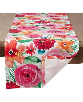 nta Monica Floral Design Runner Saro Lifestyle Nta Monica Floral Design Runner -VilleroyBoch shop