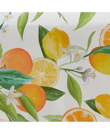 Saro Lifestyle Table Runner With Lemon Orange Print 5 Saro Lifestyle Table Runner With Lemon Orange Print - Image 3