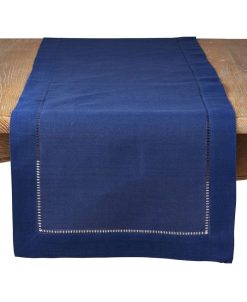 Saro Lifestyle Classic Hemstitch Border Table Runner, 16 X 72