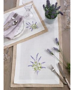 Saro Lifestyle Double Layer Table Runner With Lavender Design 8 Saro Lifestyle Double Layer Table Runner With Lavender Design -VilleroyBoch shop 16074600 fpx