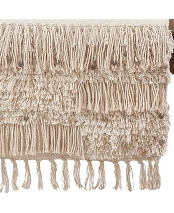 Saro Lifestyle Cotton Table Runner With Sequin Moroccan Design 5 Saro Lifestyle Cotton Table Runner With Sequin Moroccan Design - Image 3