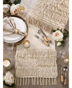 Saro Lifestyle Cotton Table Runner With Sequin Moroccan Design 10 Saro Lifestyle Cotton Table Runner With Sequin Moroccan Design -VilleroyBoch shop 16074618 fpx