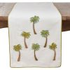 Saro Lifestyle Cotton Table Runner With Beaded Palm Trees -VilleroyBoch shop 16074641 fpx