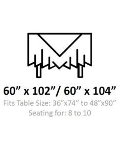 Elrene Holiday Tree Trimmings Tablecloth - 60 X 102 -VilleroyBoch shop 16080756 fpx