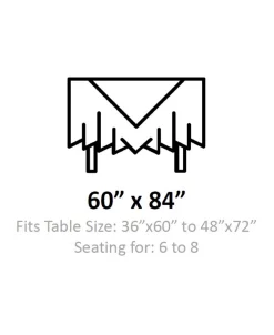 Design Imports Metallic Confetti Tablecloth 60 X 84 -VilleroyBoch shop 16080758 fpx 3