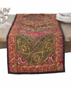 Saro Lifestyle Handmade Sari 'Sitara' Table Runner