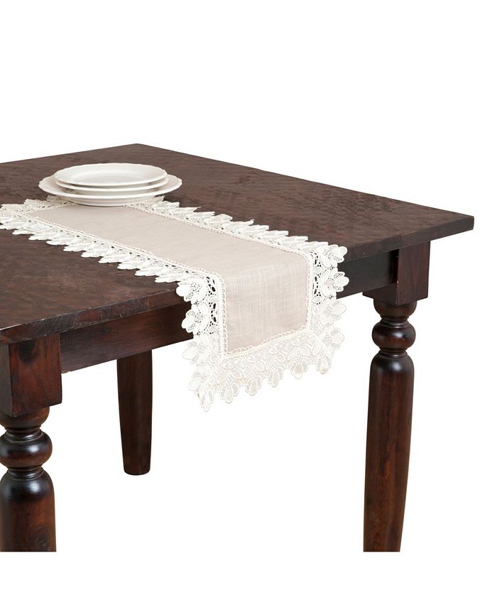 Saro Lifestyle Ce Trimmed Table Linens, 16 X 36 3 Saro Lifestyle Ce Trimmed Table Linens, 16 X 36