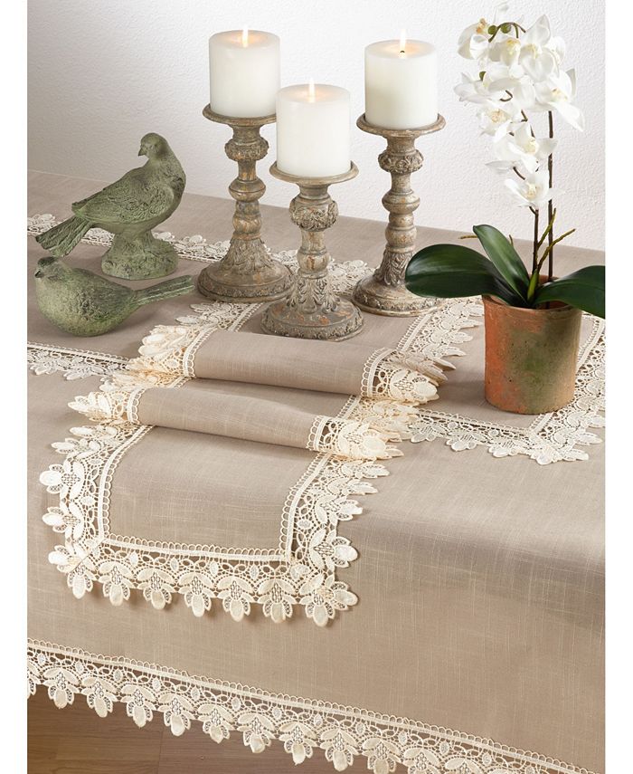 Saro Lifestyle Ce Trimmed Table Linens, 16 X 36 4 Saro Lifestyle Ce Trimmed Table Linens, 16 X 36 - Image 2