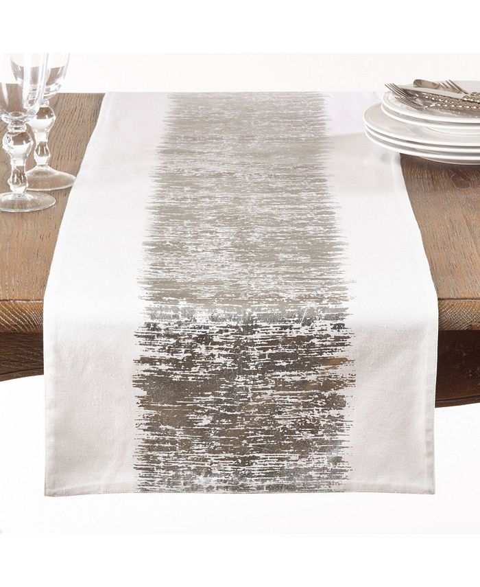 Banded Design Runner 72-Inch Saro Lifestyle Banded Design Runner 72-Inch -VilleroyBoch shop